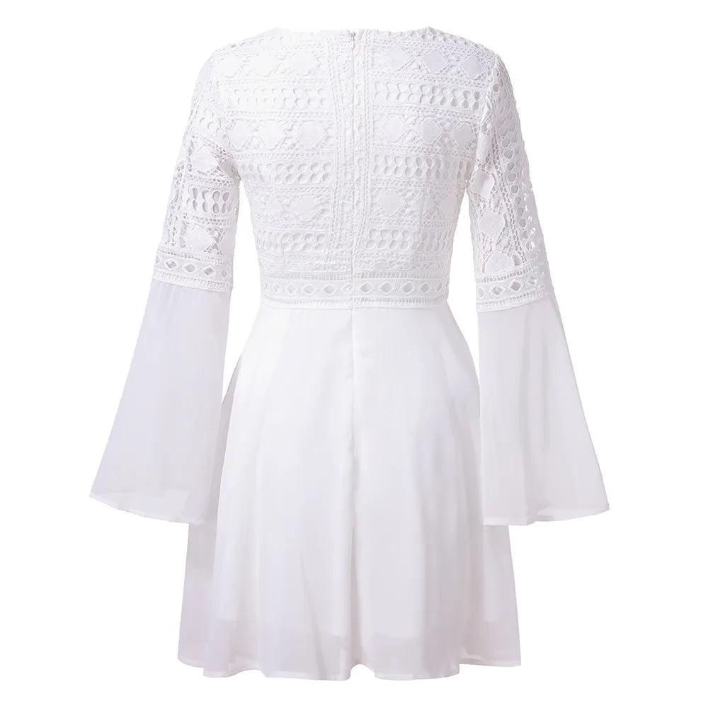 Women Lace Eleagnt Dress