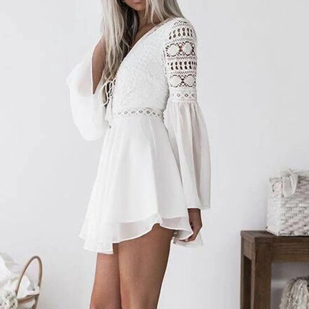 Women Lace Eleagnt Dress